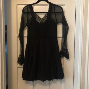 Free People Black Mini Dress